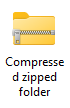 Zip file icon medium view